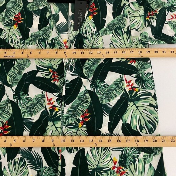 Rachel Zoe Duster Tropical 3/4 Sleeve Tie Front One Size OS Kimono - Picture 9 of 11